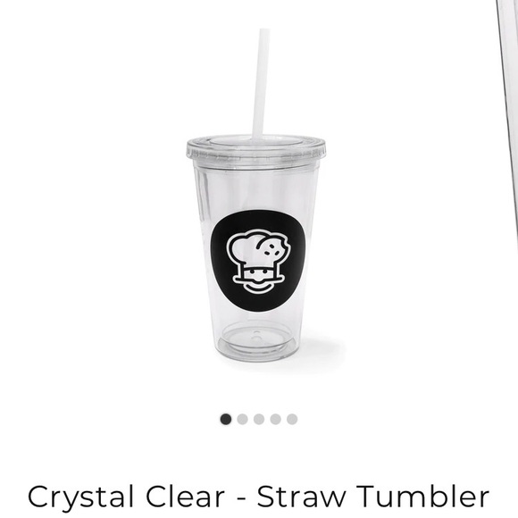 Crumbl Other - Crumbl crystal clear straw tumbler.Not in stores.Only 2 left! Get yours today!